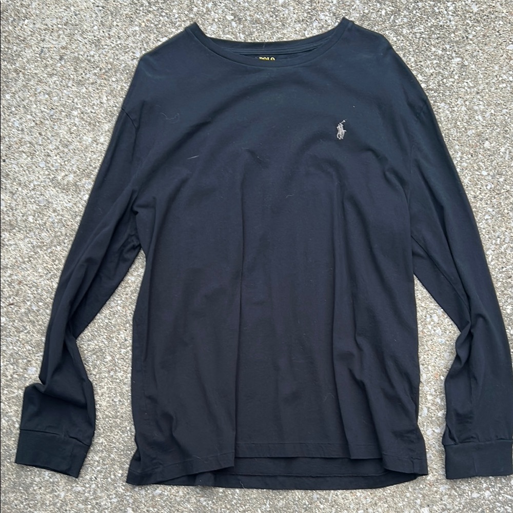 Polo by Ralph Lauren Men's Black Long Sleeve Shirt